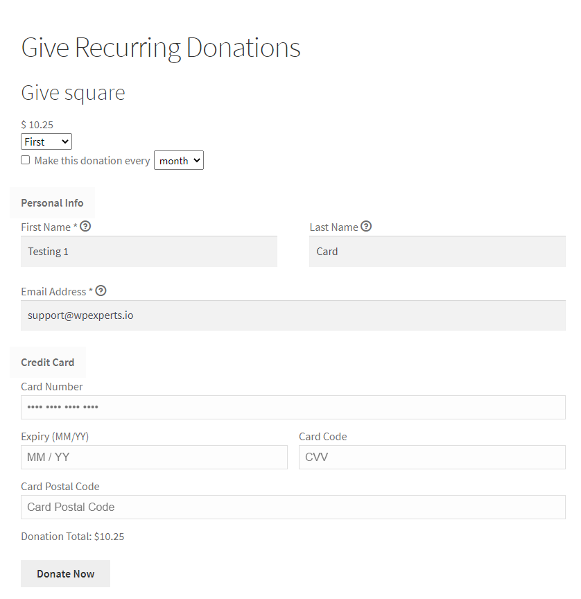 How To Accept Recurring Donations With GiveWP Square Plugin