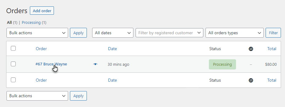 Now, you can view relevant transaction details, including customer information, order items, and shipping information.