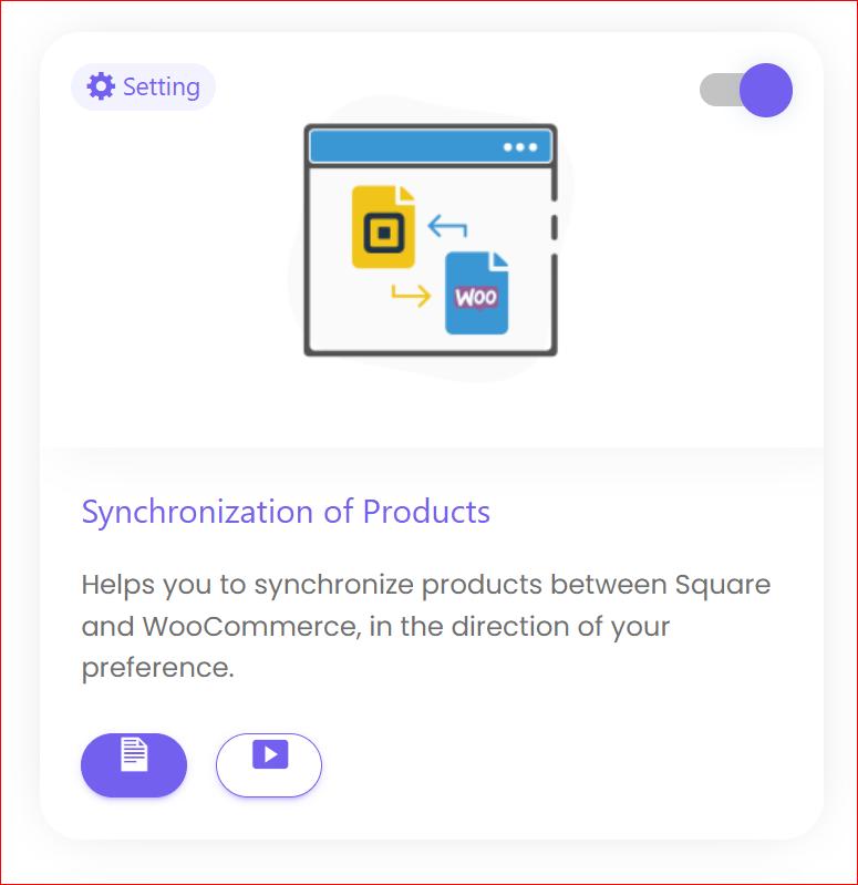 Activate the Product Synchronization Module